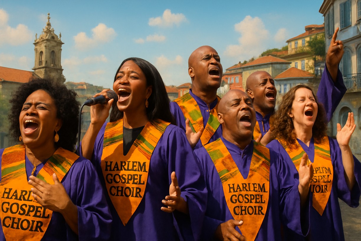 Near the Algarve. Get ready for an unforgettable experience! The Harlem Gospel Choir will be touring Portugal from December 1st to 7th, bringing their infectious energy and powerful voices. Don't miss the opportunity to witness the soul of American gospel live!