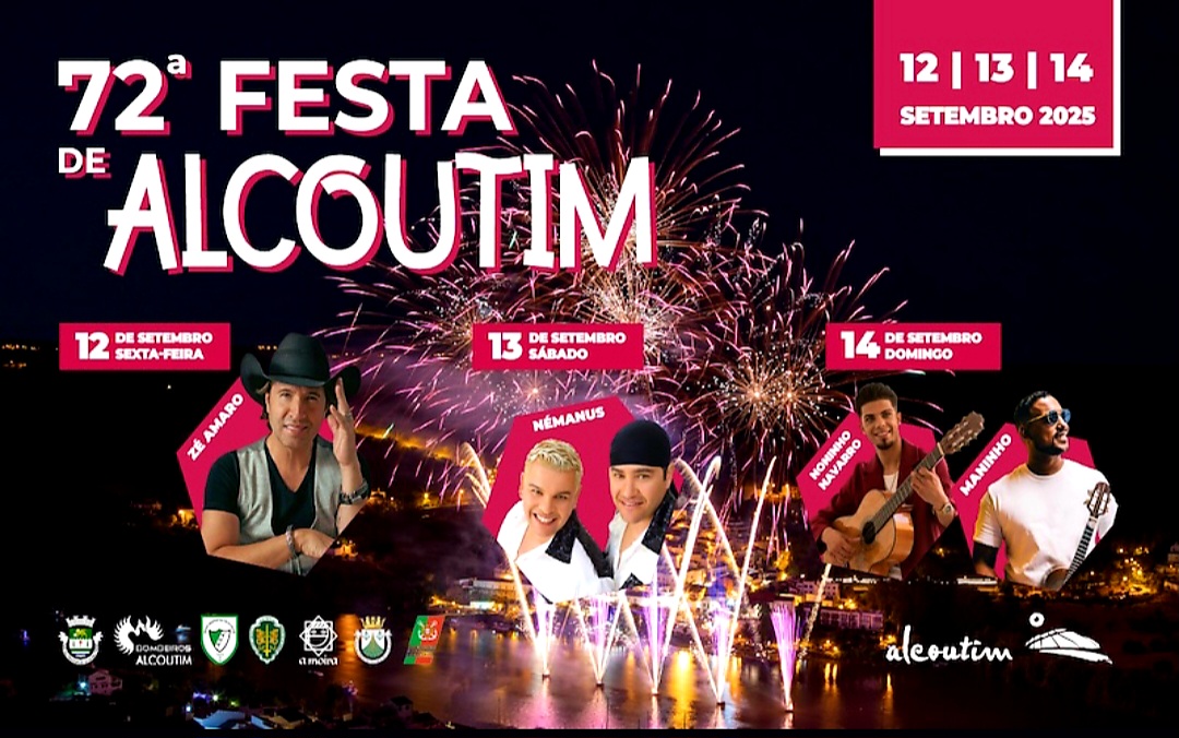 🎉 Alcoutim Grand Festival: Celebration in Celebration! 🎤 Alcoutim is preparing for the 72nd edition of its biggest festival, from September 11th to 15th. The event, which promises five days of festivities with performances by big names in Portuguese music, celebrates the community and local tradition with an unmissable lineup.