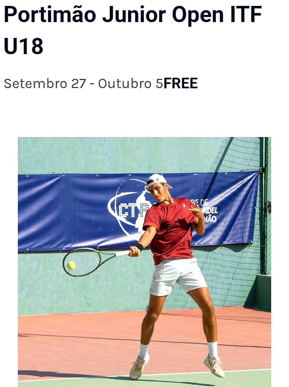 🎾🏆 Portimão Junior Open ITF U18 2025 ☀️ The Portimão Junior Open is an international tennis tournament that brings together the sport's future stars, with under-18 athletes from around the world. Taking place from September 29 to October 5, 2025, at the Portimão Tennis and Padel Club, the competition is an excellent opportunity to watch high-level matches and discover the talents of tomorrow.