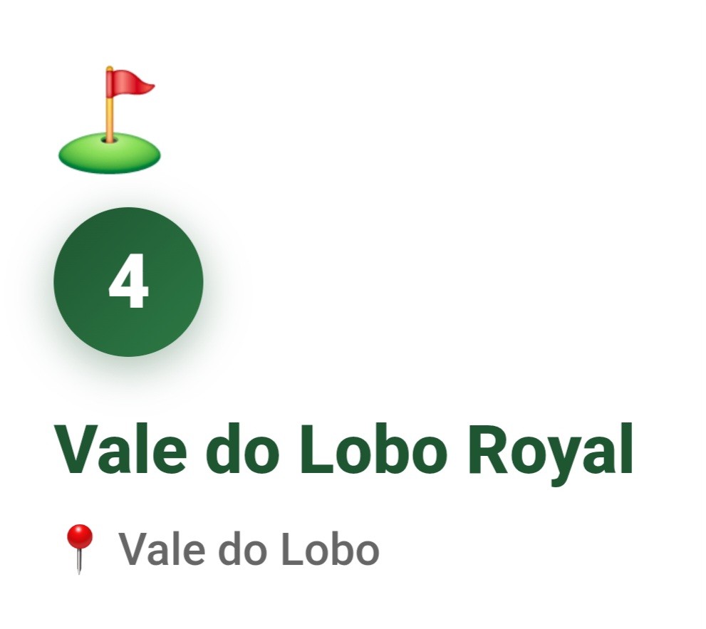 VALE DO LOBO ROYAL GOLF COURSE