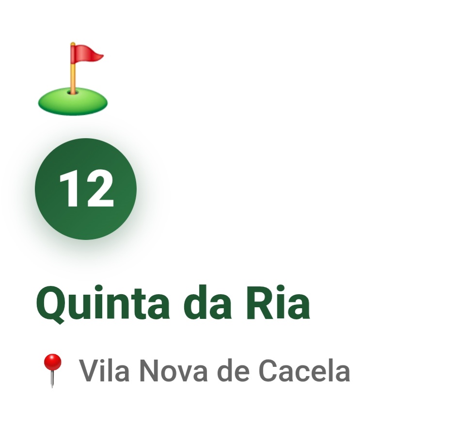 QUINTA DA RIA GOLF COURSE