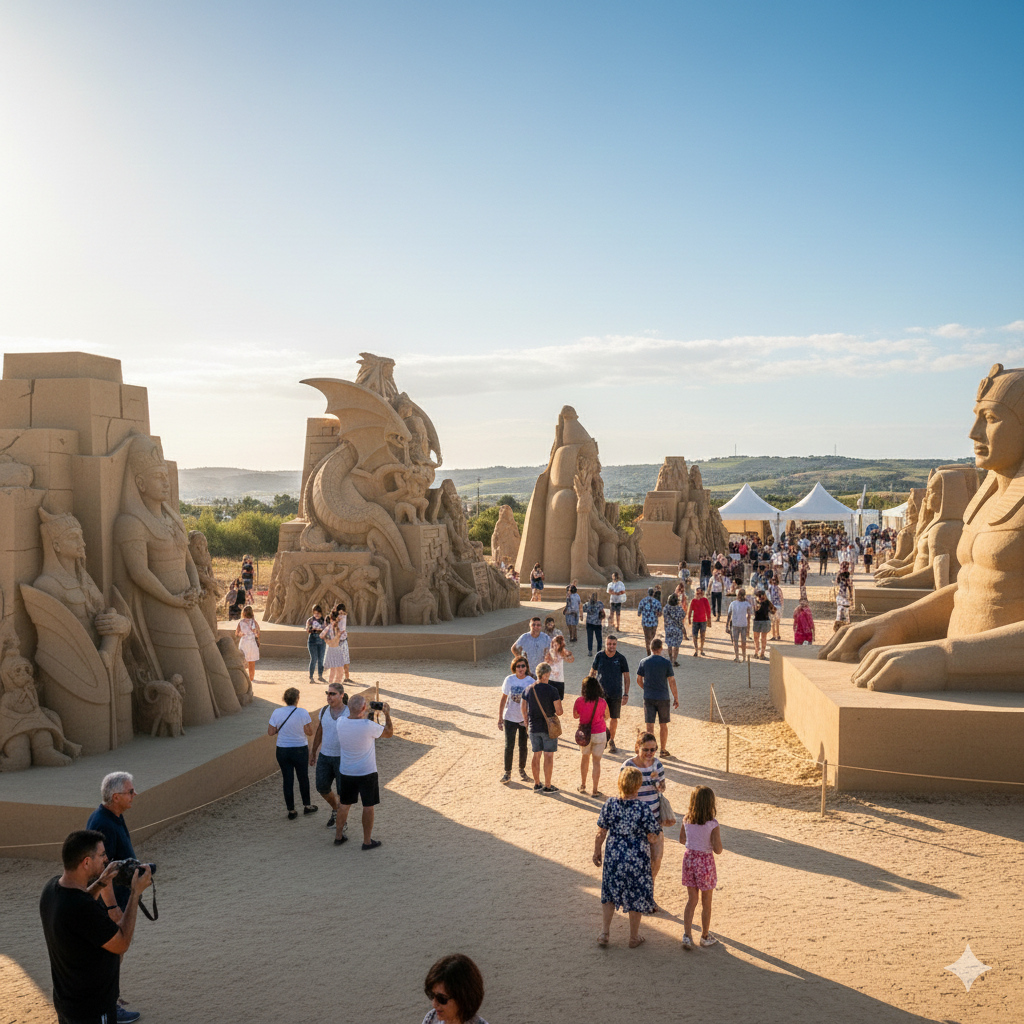 Festival de Esculturas de Areia Fiesa (maio a outubro)