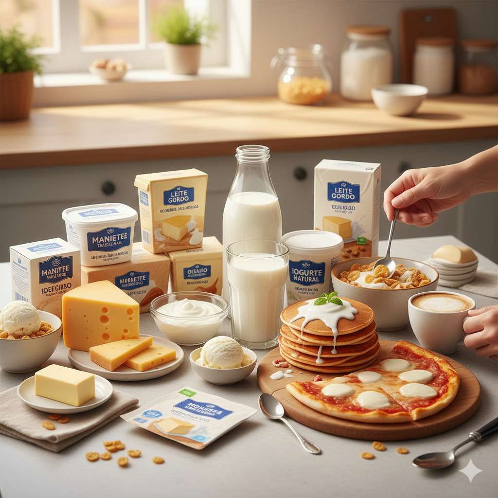 Laticínios (lactose)