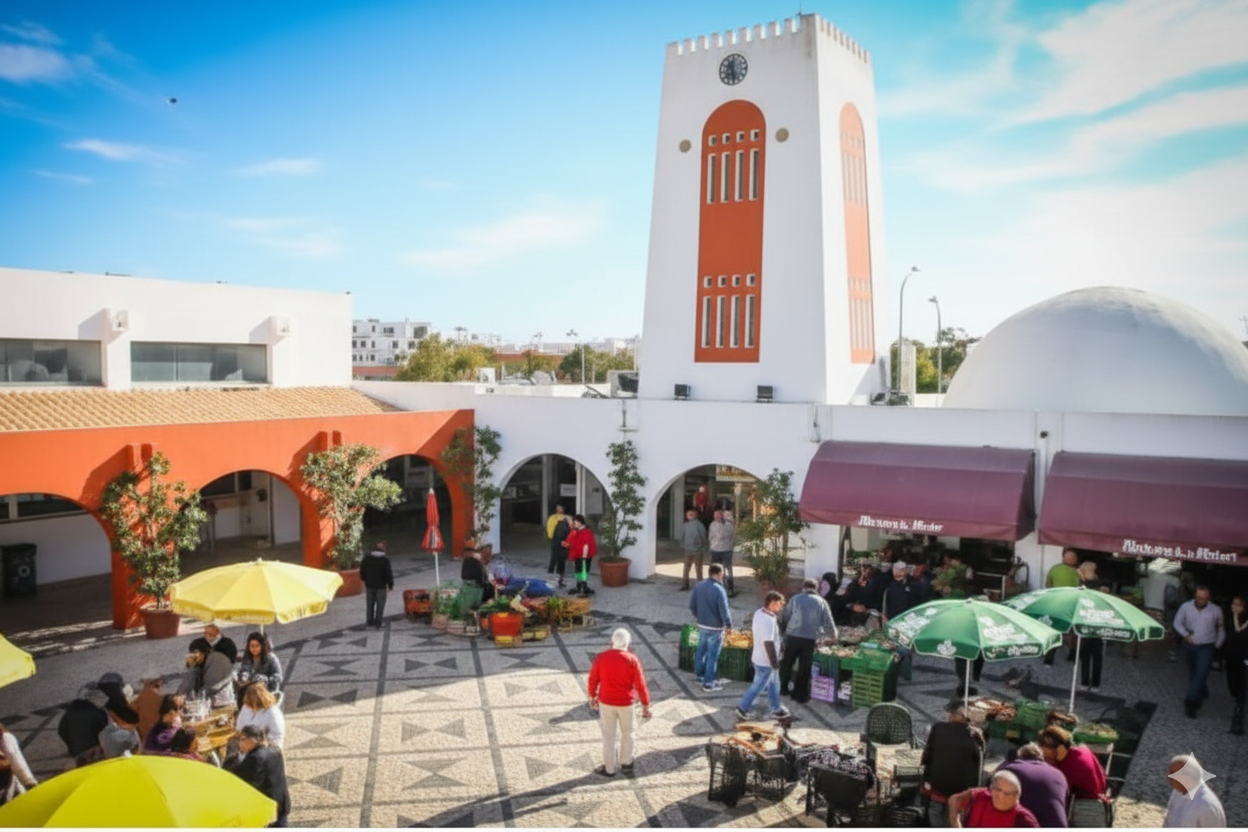 O Mercado Municipal dos Caliços, em Albufeira, foi remodelado e revitalizado em 2005, oferecendo um espaço moderno para a venda de produtos frescos e outras mercadorias. A sua história recente foca-se na renovação para se tornar um polo de comércio e convívio, integrando bancas de hortofrutícolas, peixaria, talhos e lojas diversas.