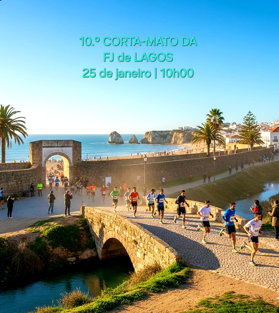 Come celebrate the 10th edition of the S. Gonçalo de Lagos Parish Council Cross-Country Race! A landmark event for sport and community in our city. 📅 Date: January 25, 2026 📍 Location: Lagos (S. Gonçalo).
