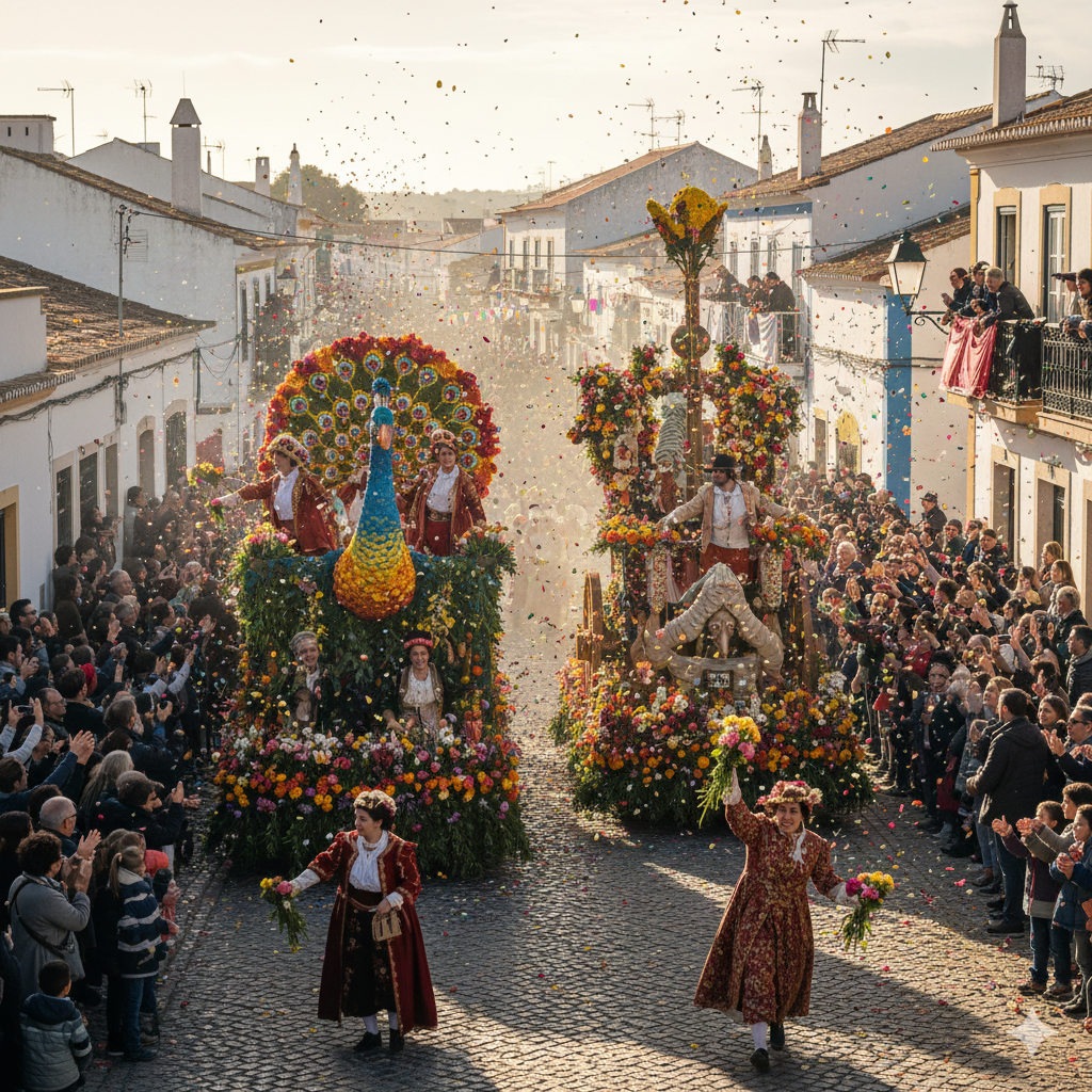 Olhão (Moncarapacho): The Carnival of the "Battle of Flowers"