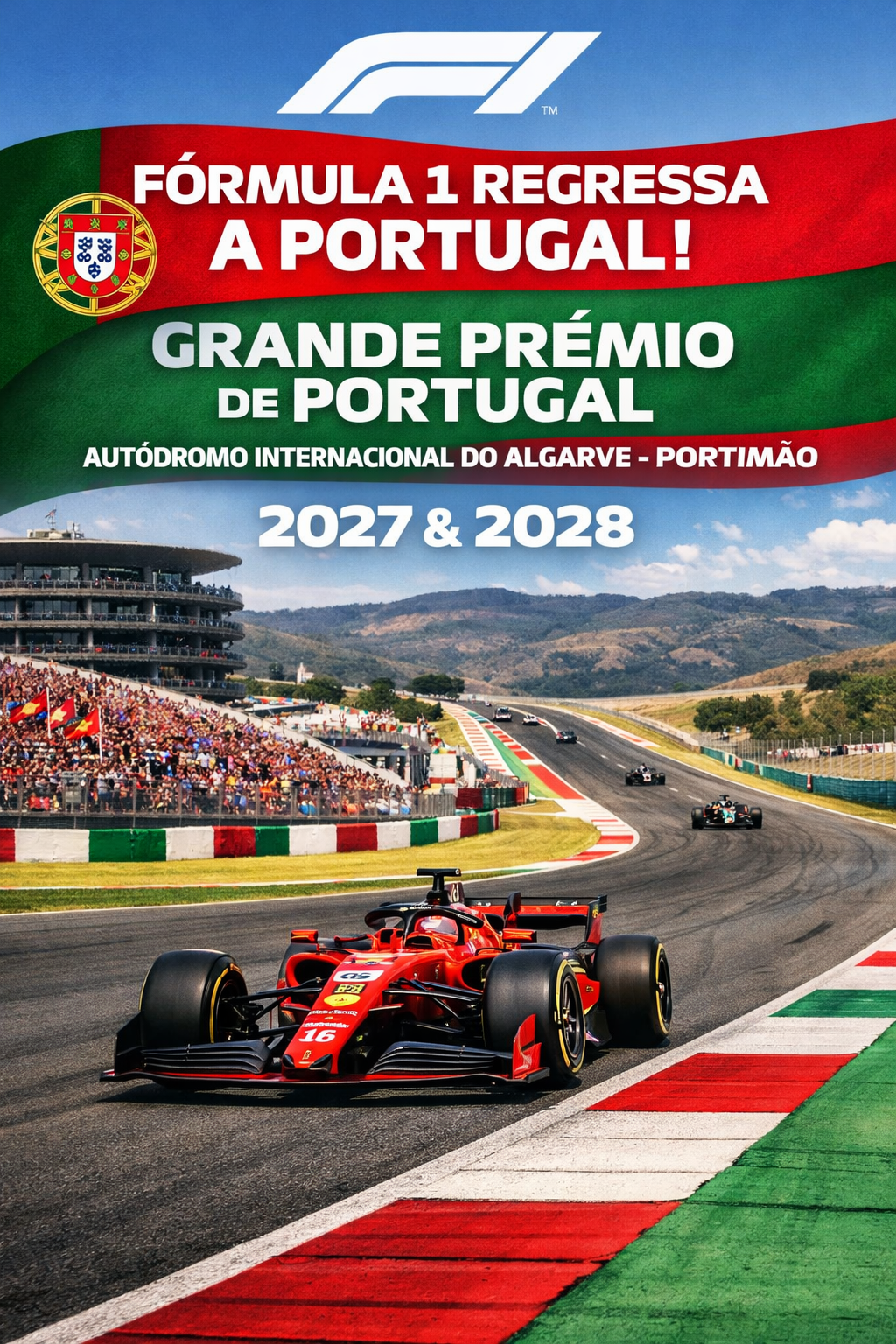 A Fórmula 1 oficializou o regresso a Portugal, com o Autódromo Internacional do Algarve (AIA), em Portimão, a receber o Grande Prémio em 2027 e 2028.
