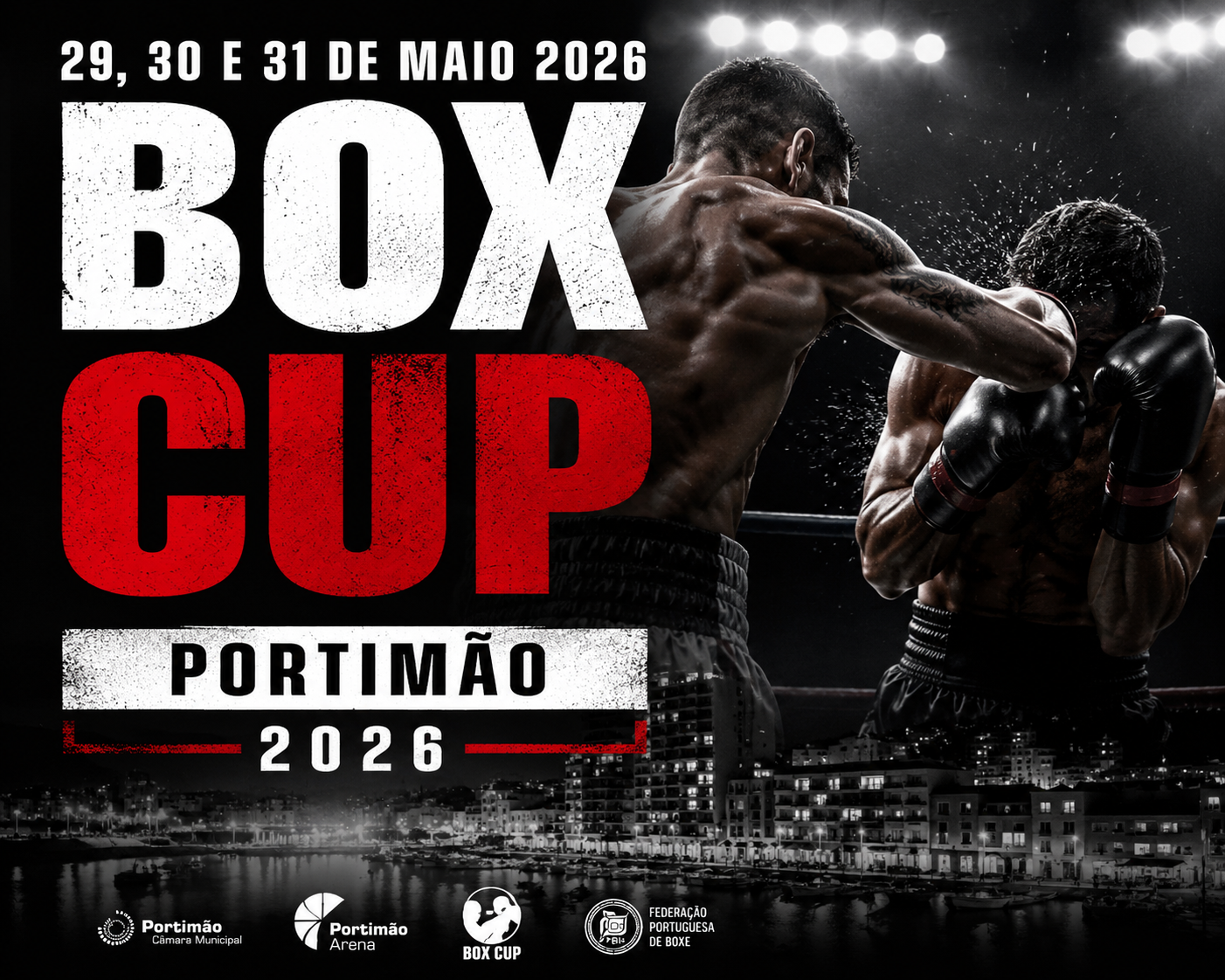 🥊 The greatest Olympic boxing spectacle is back!  From May 28th to 31st, the Portimão Arena transforms into the European capital of boxing with the Portimão Box Cup 2026. This historic edition will bring together more than 1200 boxers and 164 international teams in high-level fights.  Six rings, pure adrenaline, and free entry! Come support the future champions and experience the best of international sport. Don't miss it! 